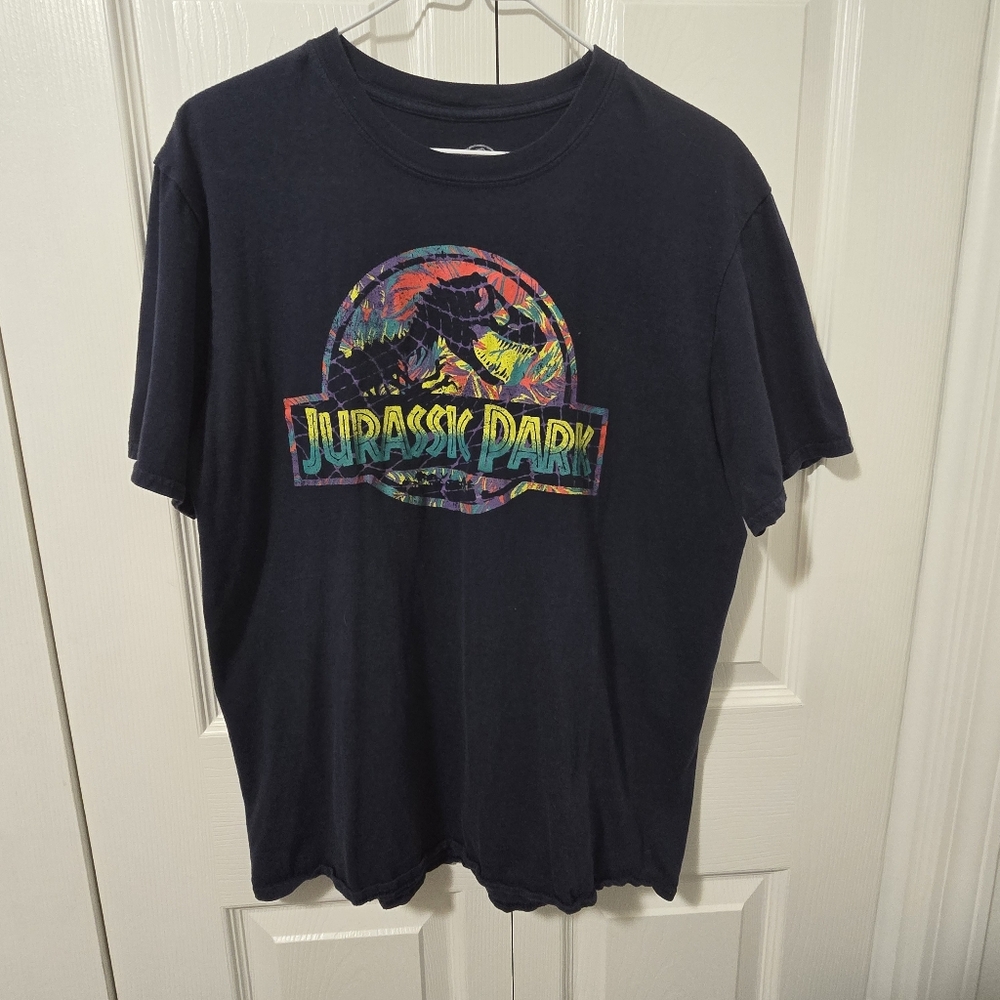 Jurassic Park Colorful Logo T-Shirt – Men’s Size L, Jurassic World Brand